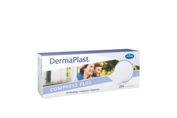 DermaPlast Compress Plus 7.5x20cm 25 pce