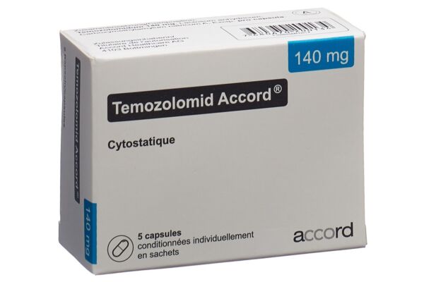 Temozolomid Accord Kaps 140 mg Btl 5 Stk