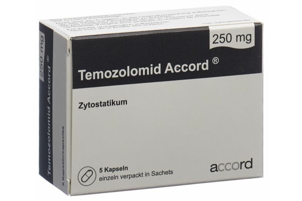 Temozolomid Accord caps 250 mg sach 5 pce