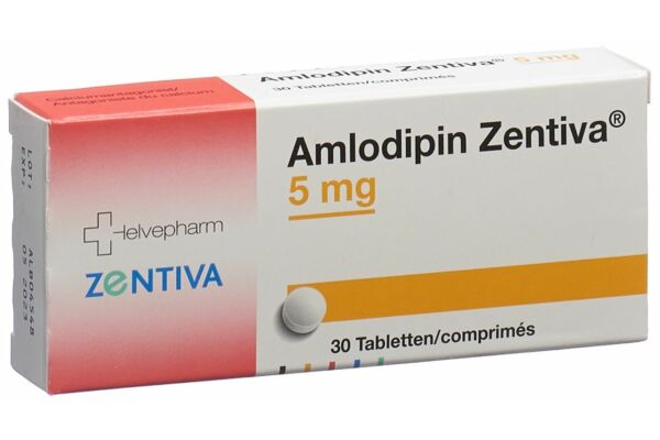 Amlodipin Zentiva Tabl 5 mg 30 Stk