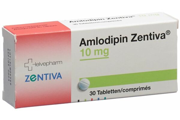 Amlodipin Zentiva Tabl 10 mg 30 Stk