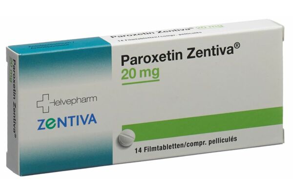 Paroxetin Zentiva Filmtabl 20 mg 14 Stk