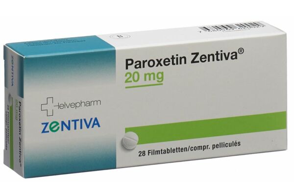 Paroxetin Zentiva Filmtabl 20 mg 28 Stk