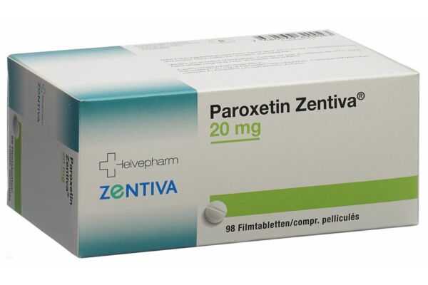 Paroxetin Zentiva cpr pell 20 mg 98 pce