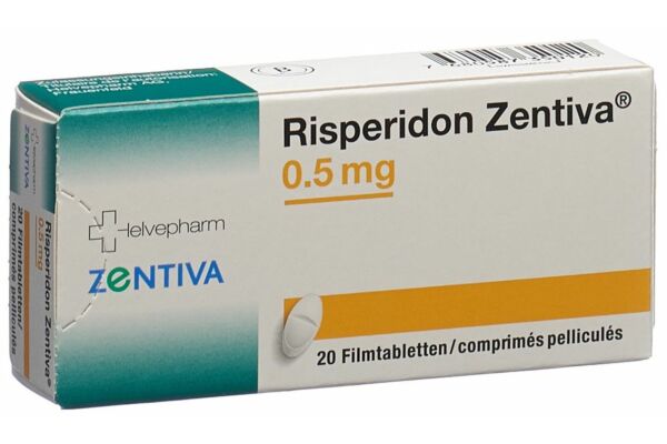 Risperidon Zentiva Filmtabl 0.5 mg 20 Stk