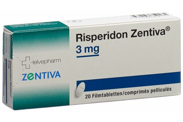 Risperidon Zentiva cpr pell 3 mg 20 pce