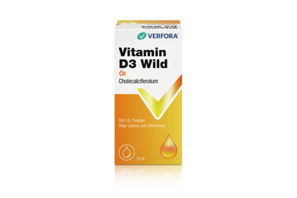 Vitamine D3 Wild Huile 500 UI/goutte 10 ml