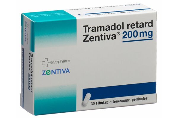 Tramadol retard Zentiva Ret Filmtabl 200 mg 30 Stk
