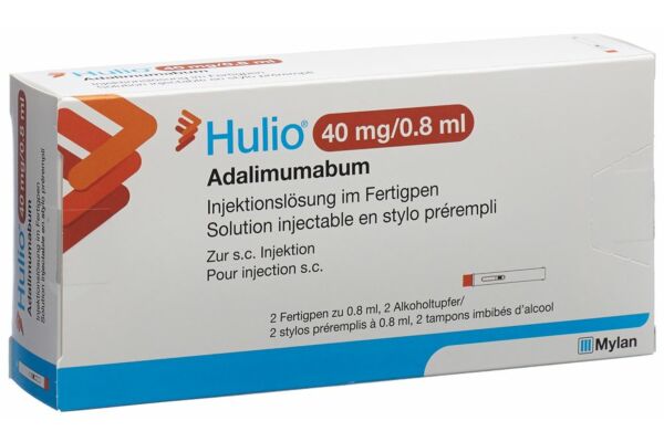 Hulio Inj Lös 40 mg/0.8ml Fertigpen 2 x 0.8 ml