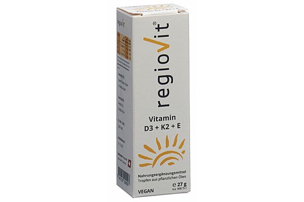 Regiovit Vitamin D3 + K2 + E Tropfen 27 g