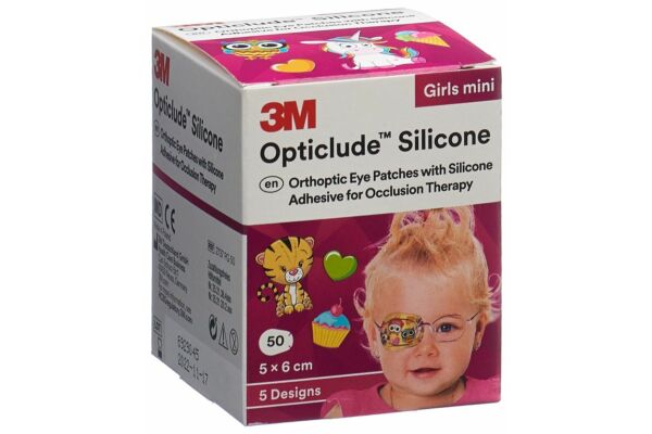 3M Opticlude Silicone Augenverband 5x6cm Mini Girls 50 Stk