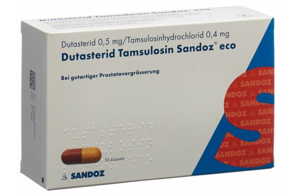 Dutastéride Tamsulosine Sandoz eco caps 0.5/0.4 mg 30 pce