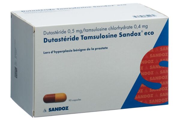Dutastéride Tamsulosine Sandoz eco caps 0.5/0.4 mg 90 pce