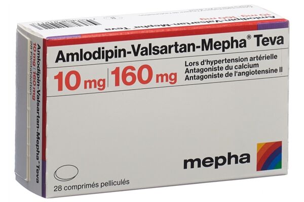 Amlodipin-Valsartan-Mepha Teva cpr pell 10mg/160mg 28 pce