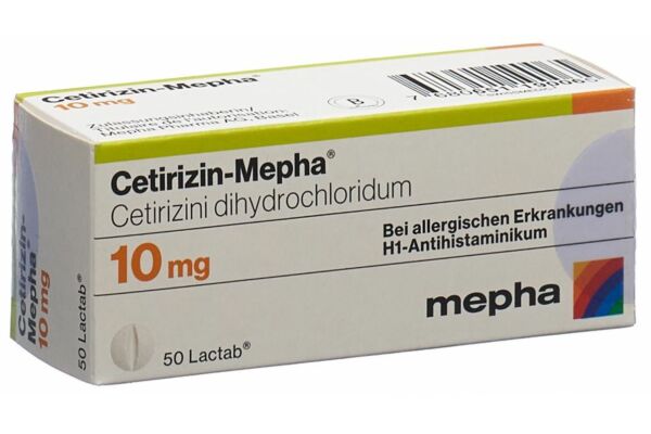 Cetirizin-Mepha Lactab 10 mg 50 pce