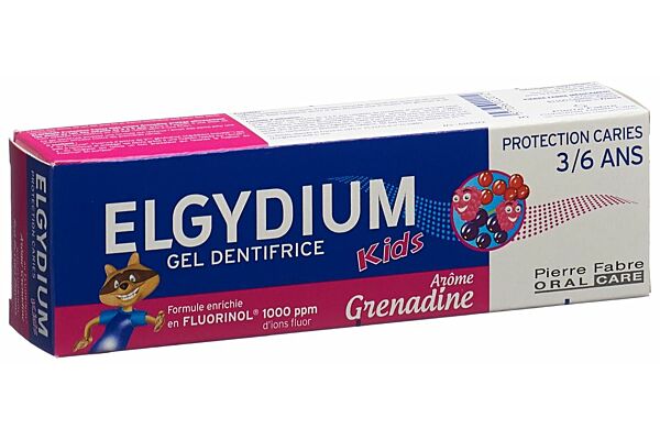 Elgydium Kids fruits rouges 3-6 ans dentifrice 50 ml