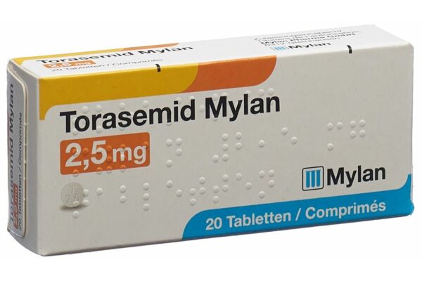 Torasemid Mylan Tabl 2.5 mg 20 Stk