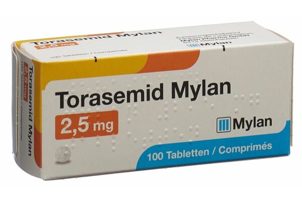 Torasemid Mylan cpr 2.5 mg 100 pce
