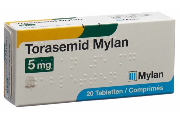 Torasemid Mylan Tabl 5 mg 20 Stk