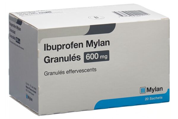 Ibuprofen Mylan gran eff 600 mg sach 20 pce