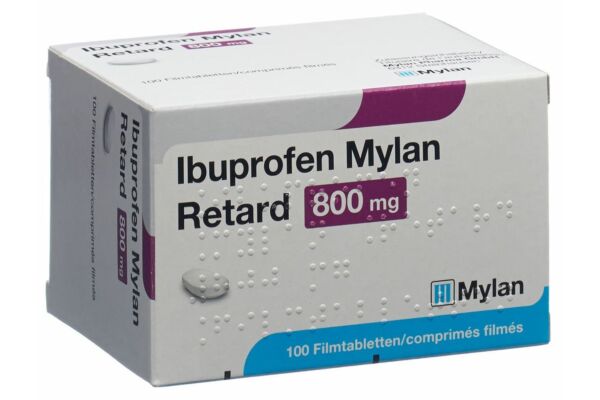 Ibuprofen Mylan Ret Filmtabl 800 mg 100 Stk