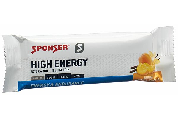 Sponser High Energy Bar Apricot Vanilla 45 g