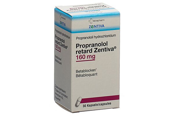 Propranolol retard Zentiva caps ret 160 mg bte 30 pce
