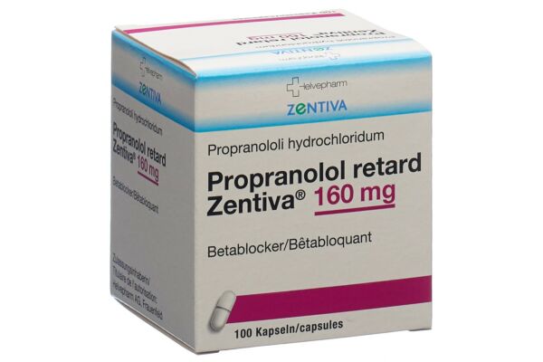 Propranolol retard Zentiva Ret Kaps 160 mg Ds 100 Stk