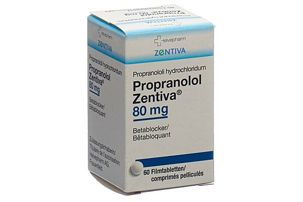 Propranolol Zentiva Filmtabl 80 mg Ds 60 Stk