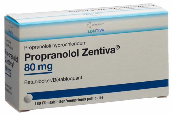 Propranolol Zentiva cpr pell 80 mg bte 180 pce