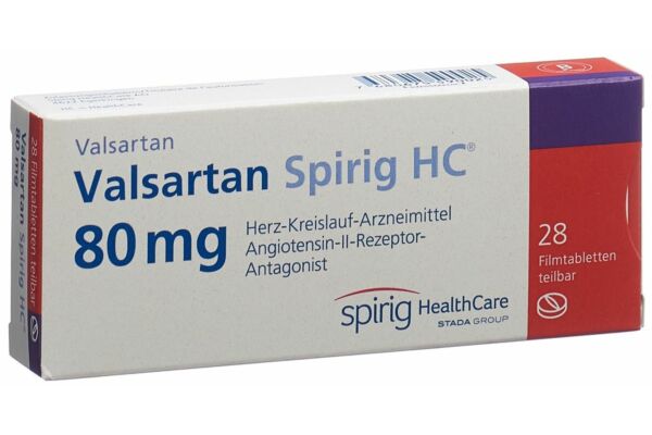 Valsartan Spirig HC Filmtabl 80 mg 28 Stk