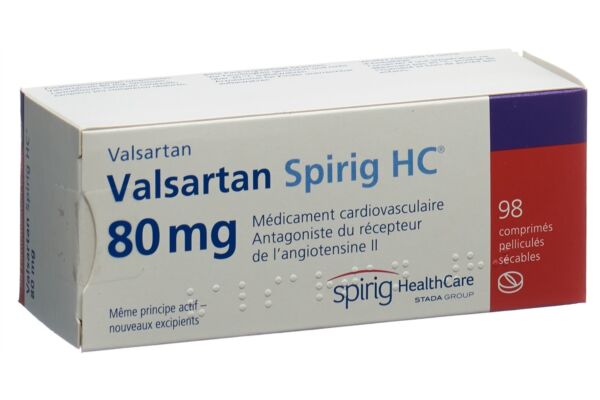 Valsartan Spirig HC cpr pell 80 mg 98 pce