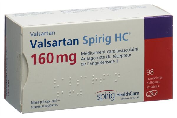 Valsartan Spirig HC cpr pell 160 mg 98 pce