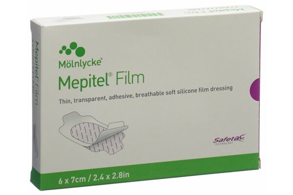 Mepitel film Safetac 6x7cm 10 pce