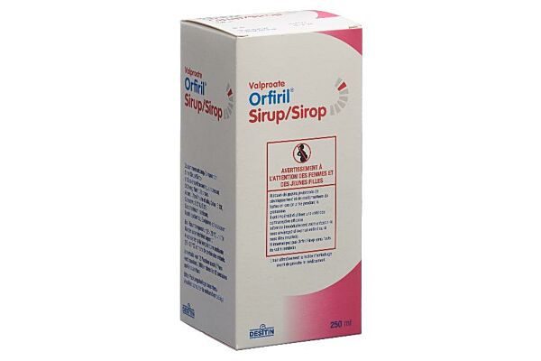 Orfiril sirop 300 mg/5ml avec seringue doseuse fl 250 ml