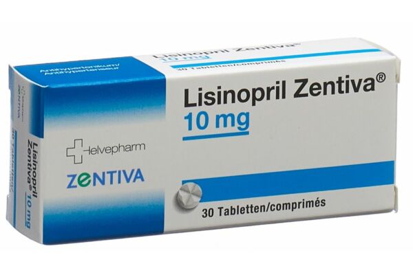 Lisinopril Zentiva Tabl 10 mg 30 Stk