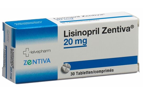 Lisinopril Zentiva Tabl 20 mg 30 Stk