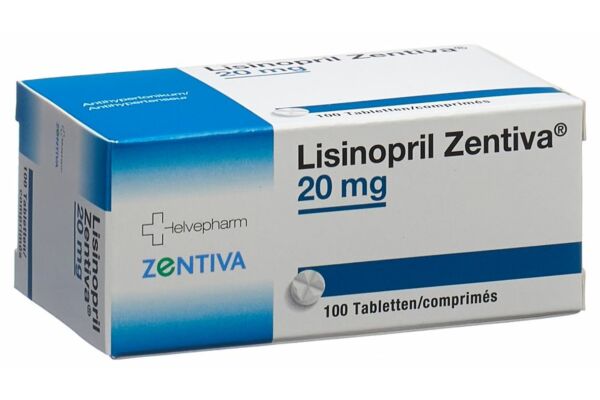 Lisinopril Zentiva Tabl 20 mg 100 Stk