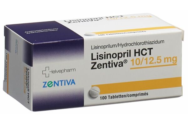 Lisinopril HCT Zentiva Tabl 10/12.5 mg 100 Stk