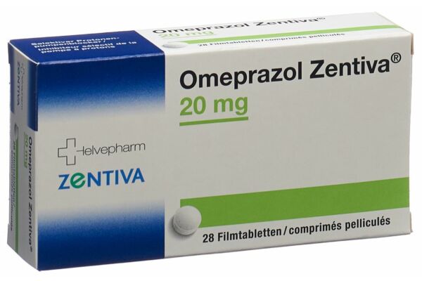 Omeprazol Zentiva Filmtabl 20 mg 28 Stk