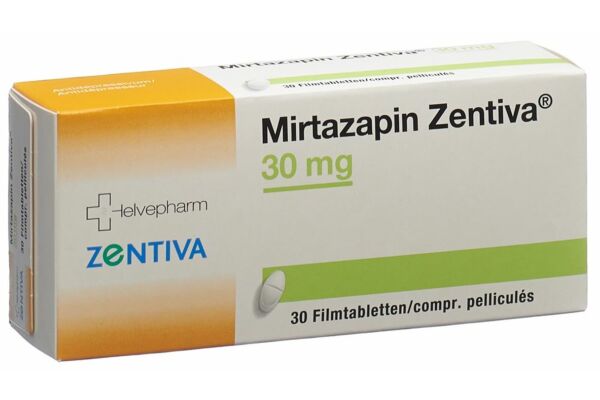 Mirtazapin Zentiva Filmtabl 30 mg 30 Stk