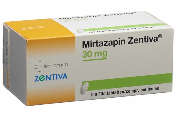Mirtazapin Zentiva Filmtabl 30 mg 100 Stk