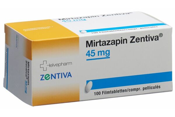 Mirtazapin Zentiva Filmtabl 45 mg 100 Stk