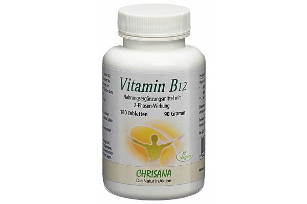 Chrisana Vitamin B12 Tabl 500 mcg Ds 180 Stk