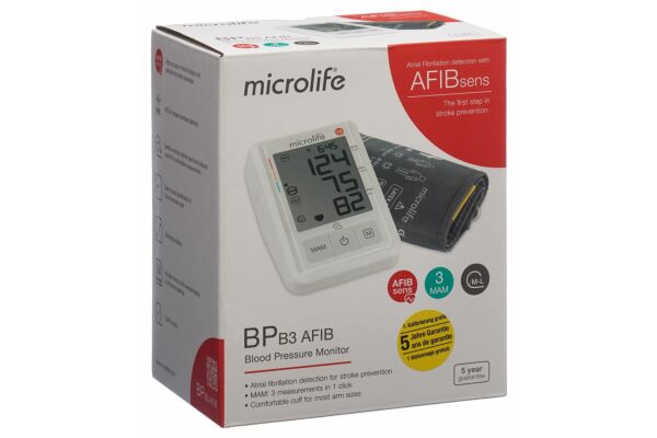 Microlife tensiomètre BP B3 AFIB 4G