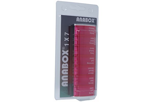 Anabox Medidispenser 1x7 pink deutsch/französisch/italienisch im Blister