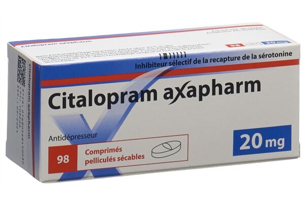 Citalopram Axapharm Filmtabl 20 mg 98 Stk