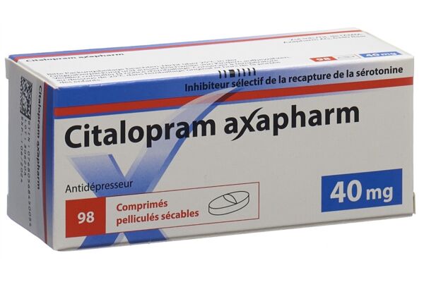 Citalopram Axapharm cpr pell 40 mg 98 pce