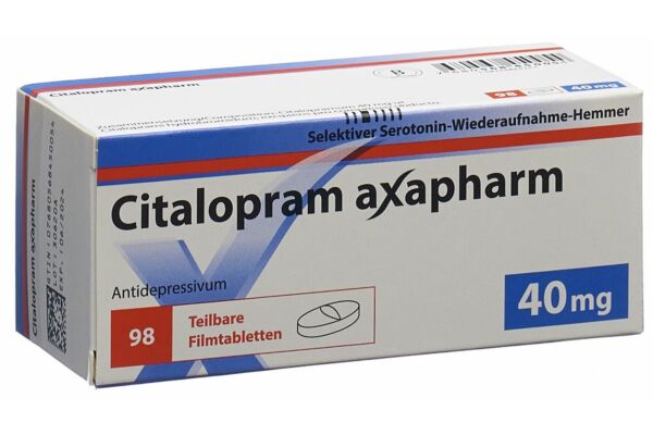 Citalopram Axapharm cpr pell 40 mg 98 pce