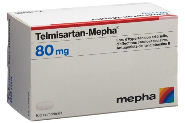 Telmisartan-Mepha Tabl 80 mg 100 Stk
